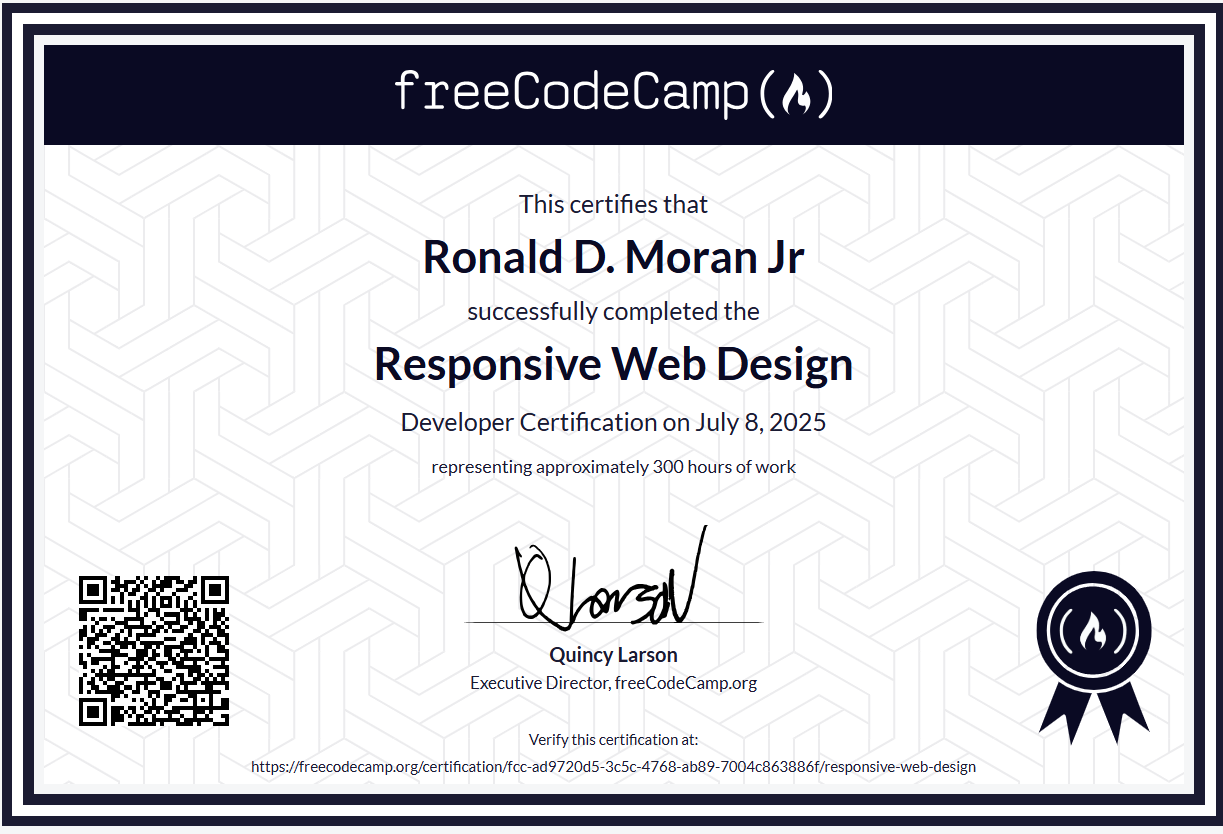 Responsive Web Design Certificate